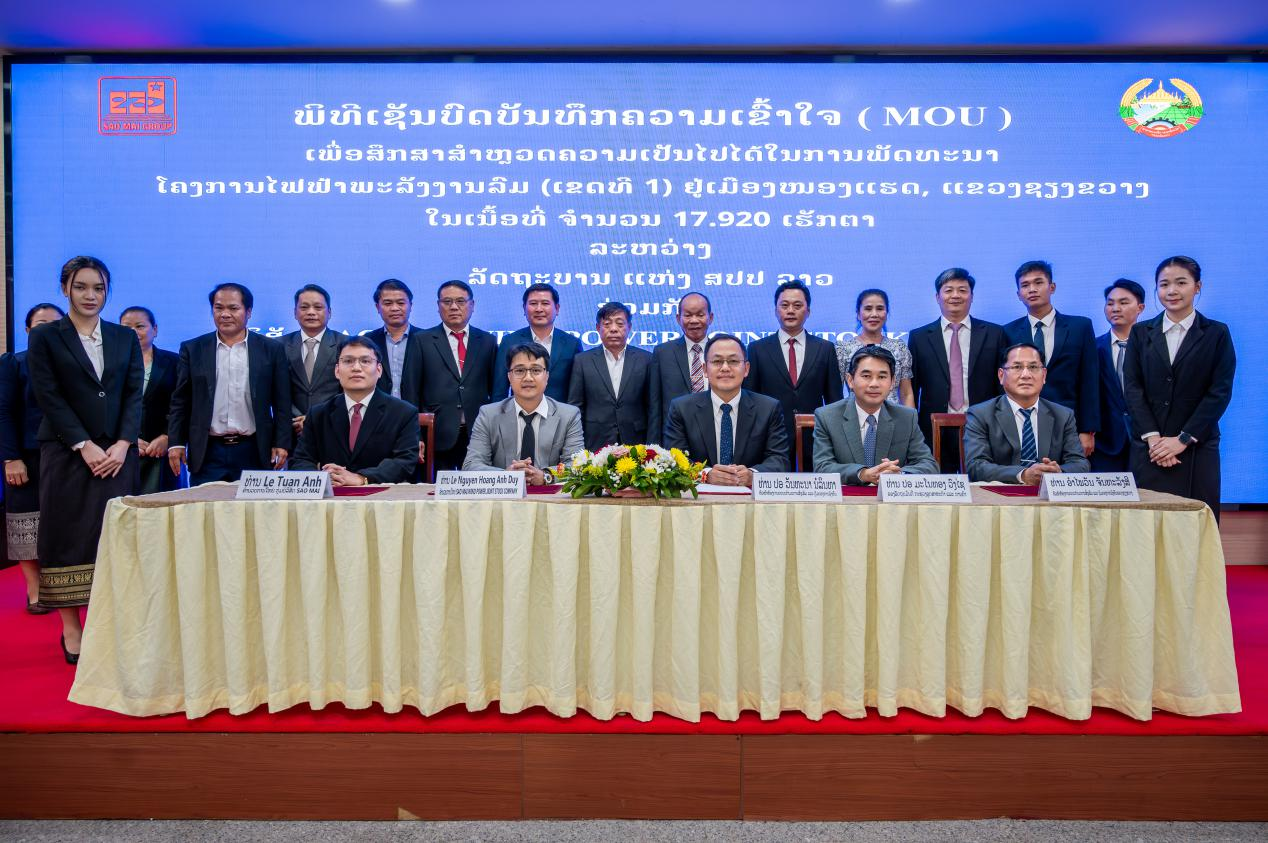 SAO MAI GROUP: TRIỂN KHAI DỰ ÁN ĐIỆN GIÓ 450 TRIỆU USD TẠI LÀO