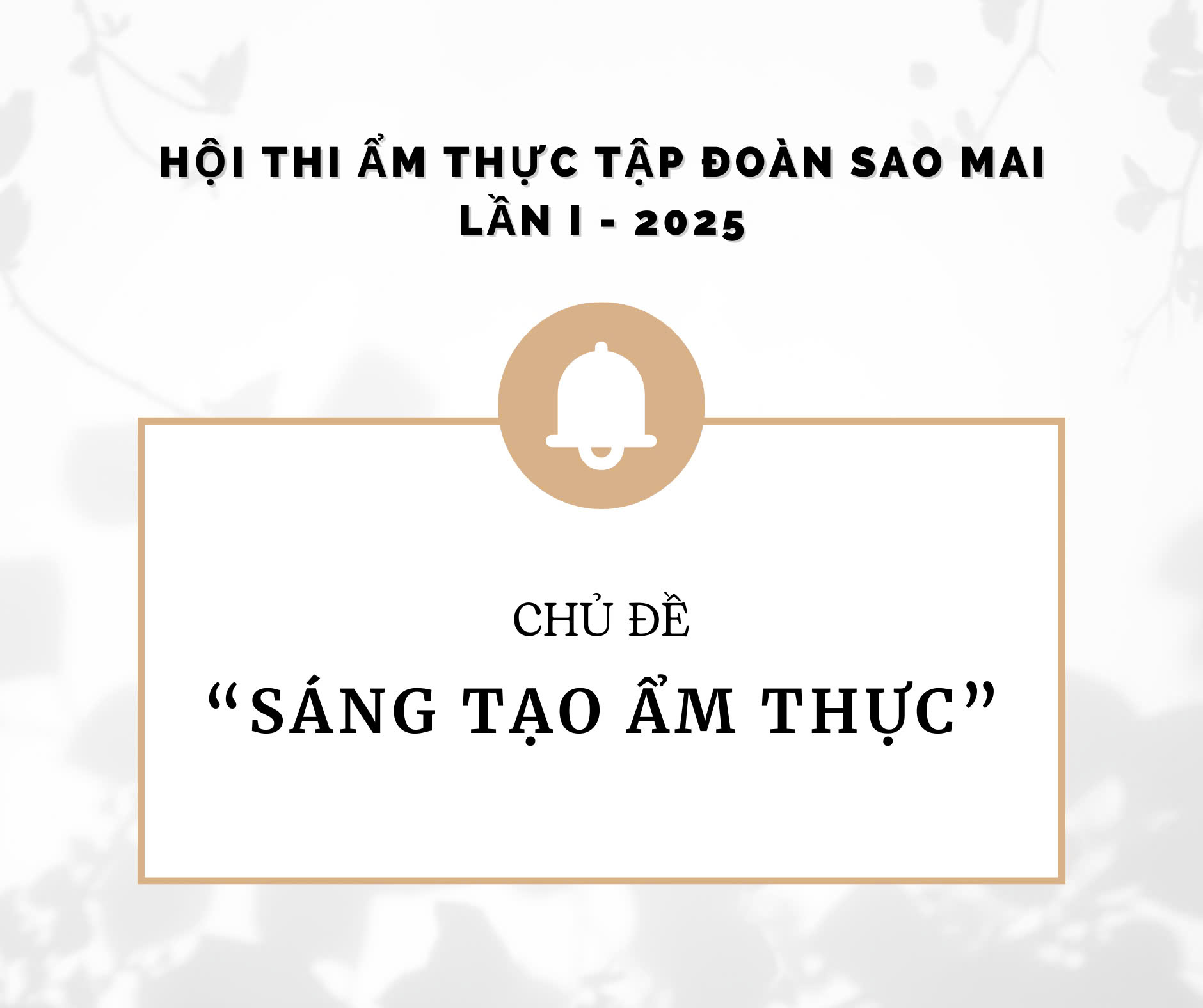 THÔNG BÁO: "TỔ CHỨC HỘI THI ẨM THỰC TẬP ĐOÀN SAO MAI LẦN THỨ NHẤT NĂM 2025"